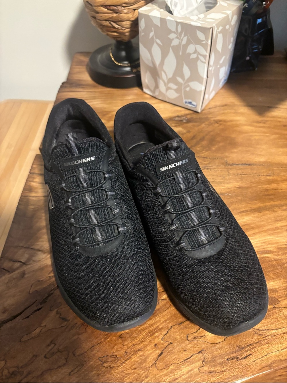 Skechers Women's Black Athletic Slip-On Sneakers